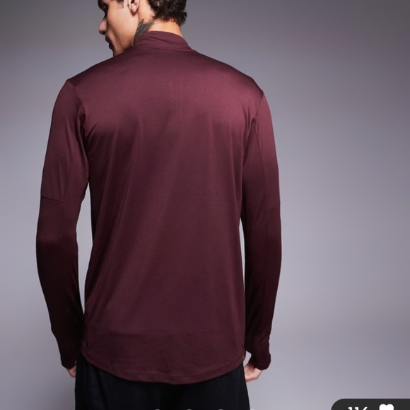 New! Nike element Dri-fit burgundy half-zip running shirt nwt 20360 - Picture 3 of 11